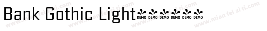 Bank Gothic Light字体转换